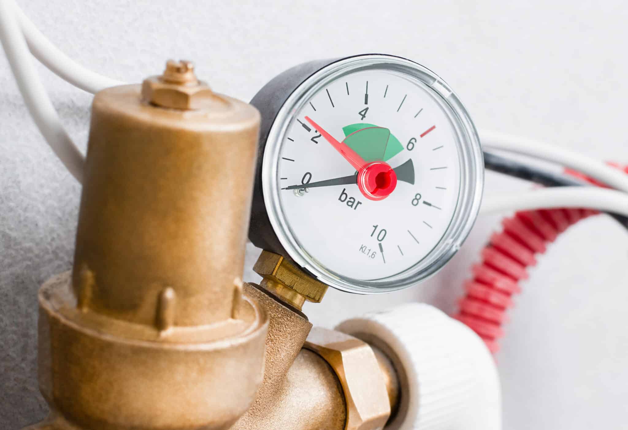 Water pressure regulators.