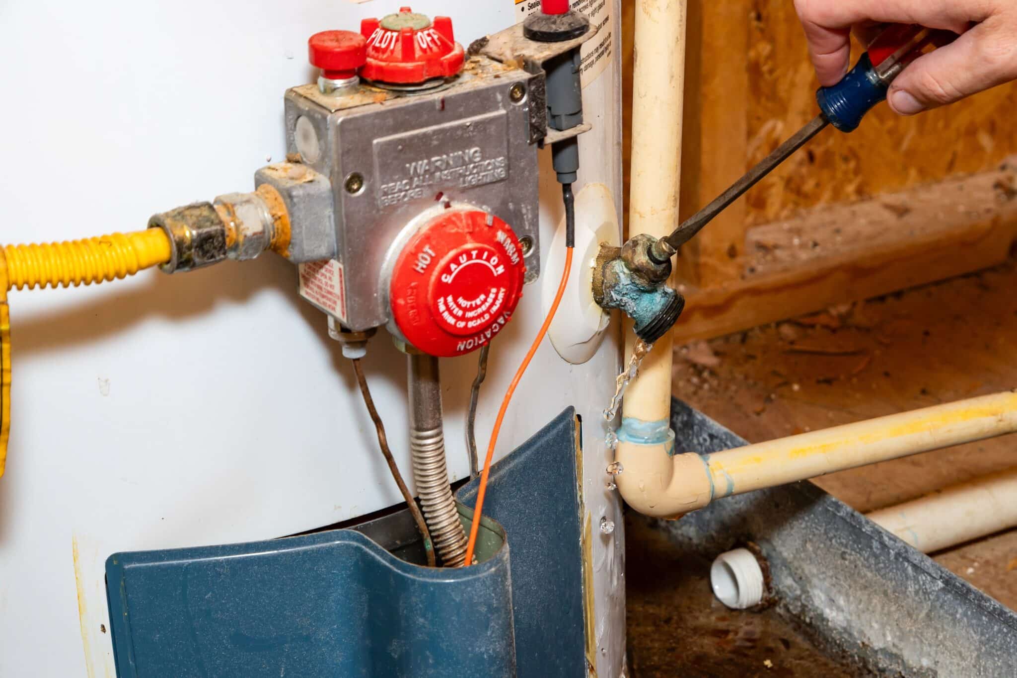 Age of your water heater.